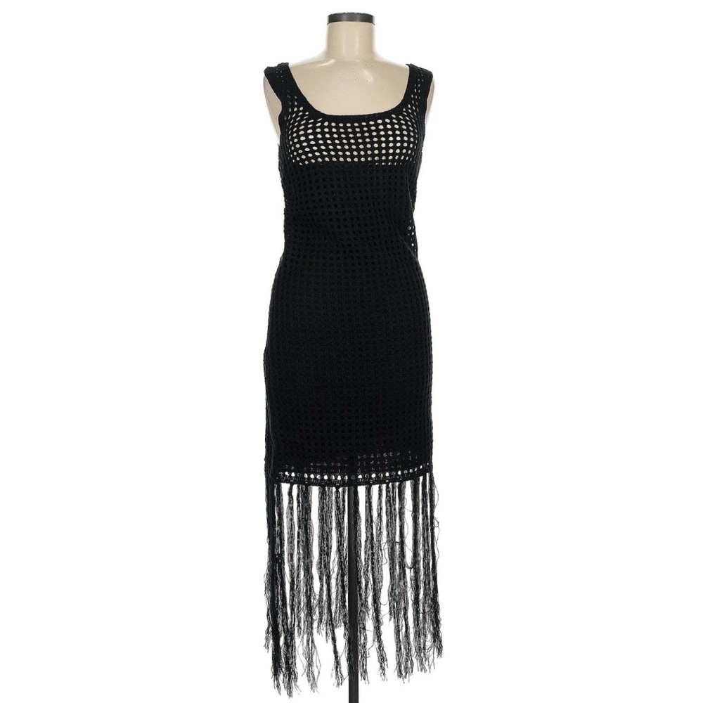 Forever21 Coachella vibe crochet Fringe Dress size small new no tags